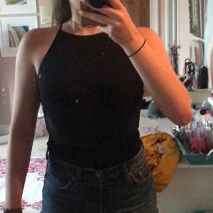 Black tank bodysuit